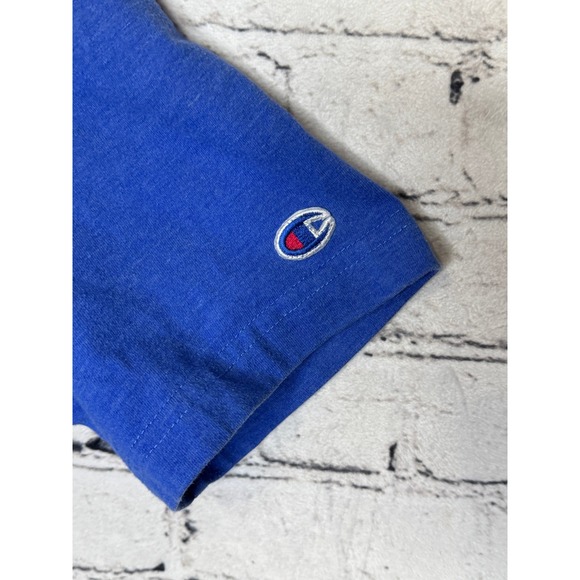 Champion Men's Blue Crew Neck Short Sleeve Graphic T Shirt Size S - Picture 2 of 7